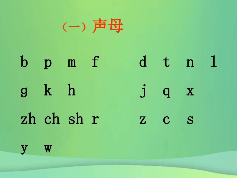 一年级语文上册《汉语拼音》复习优质课件 新人教版_第2页