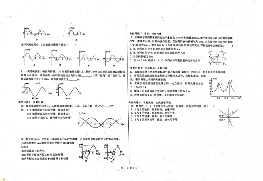 （名优专供）河北省衡水中学高二物理机械振动机械波学案_第2页