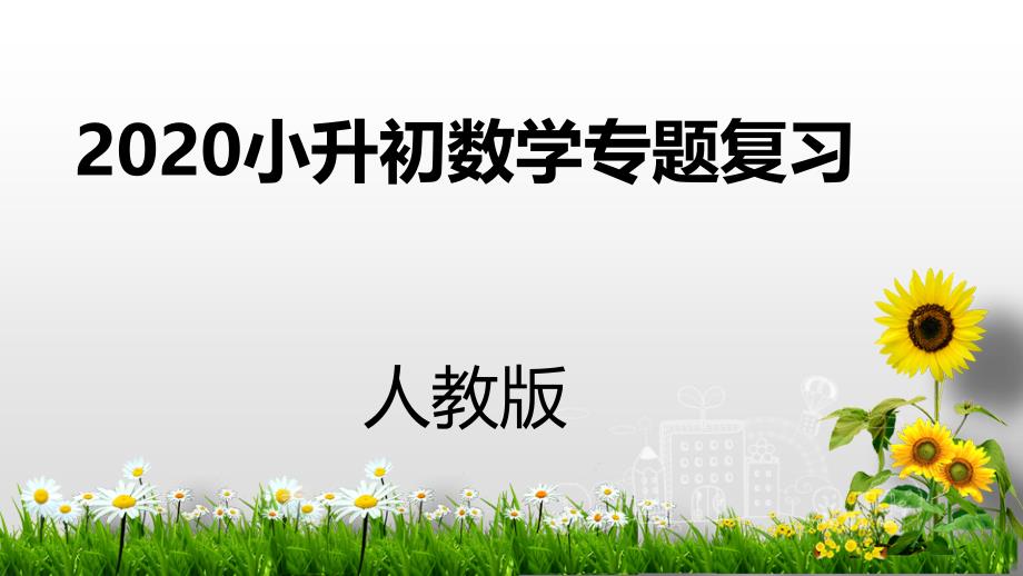 六年级下册数学课件2020小升初专题复习：数与代数 第10课时人教新课标_第1页