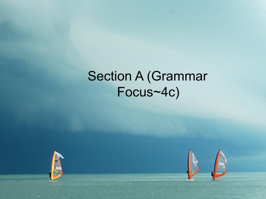 2017-2018学年八年级英语下册 Unit 1 What’s the matter Section A（Grammar Focus-4c）课件 （新版）人教新目标版_第1页