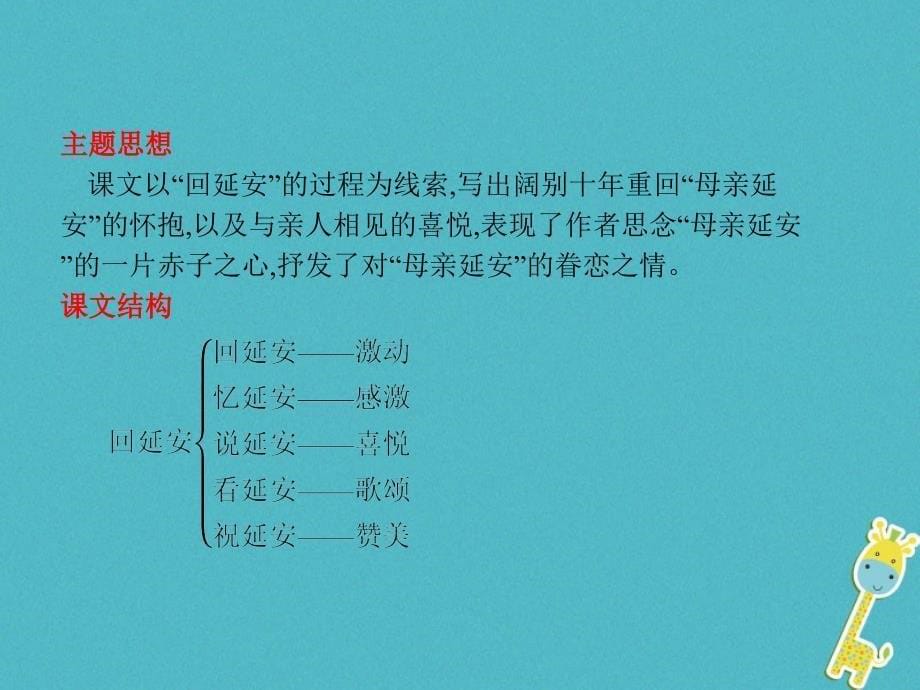 2017-2018学年八年级语文下册 第一单元 2 回延安课件 新人教版_第5页