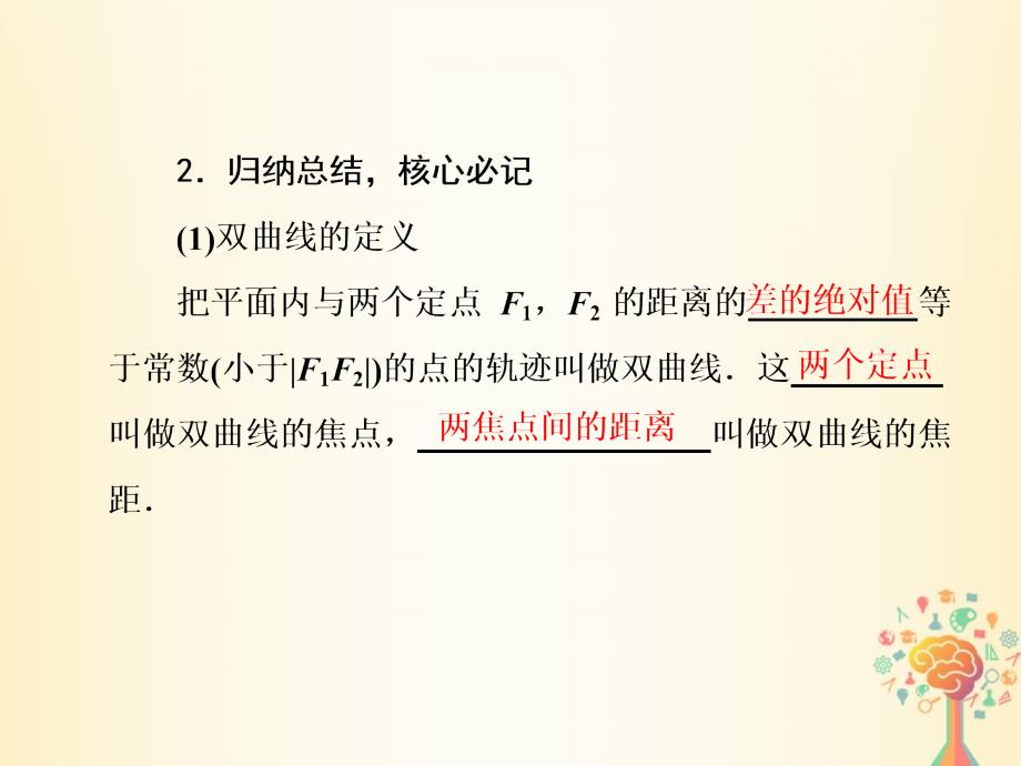 2017-2018学年高中数学 第二章 圆锥曲线与方程 2.2 第1课时 双曲线及其标准方程课件 新人教A版选修1-1_第4页