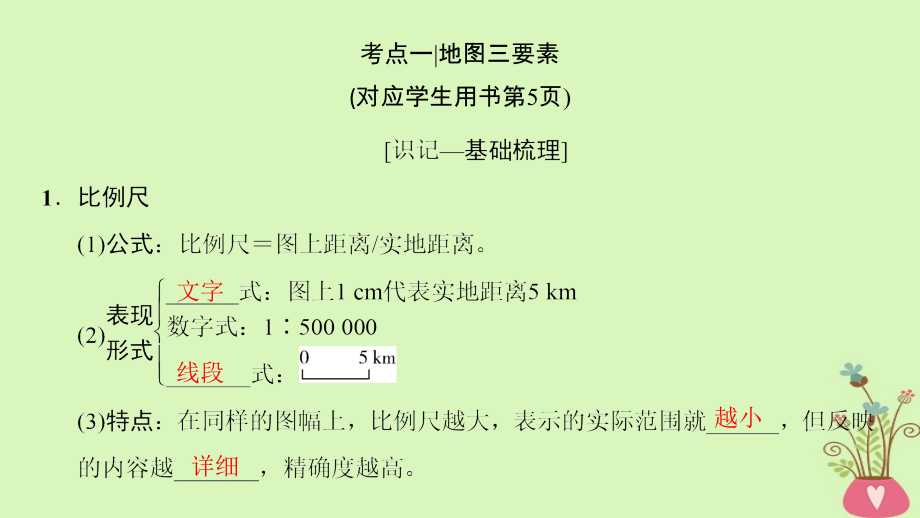 2019版高考地理一轮复习 第1章 宇宙中的地球 第2节 地图课件 中图版_第4页