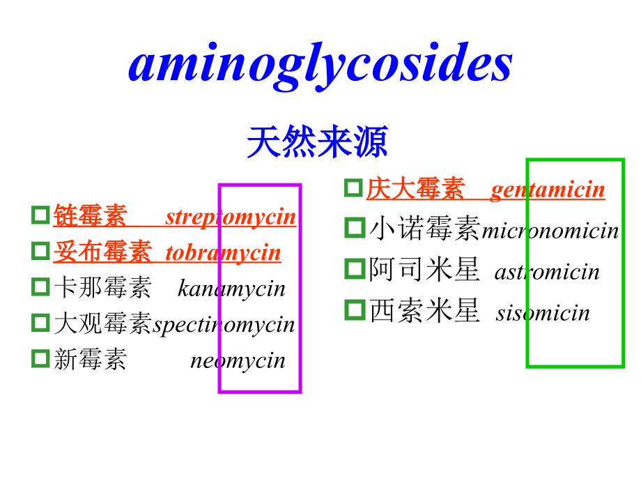 氨基糖苷类抗生素2008-医学资料_第2页