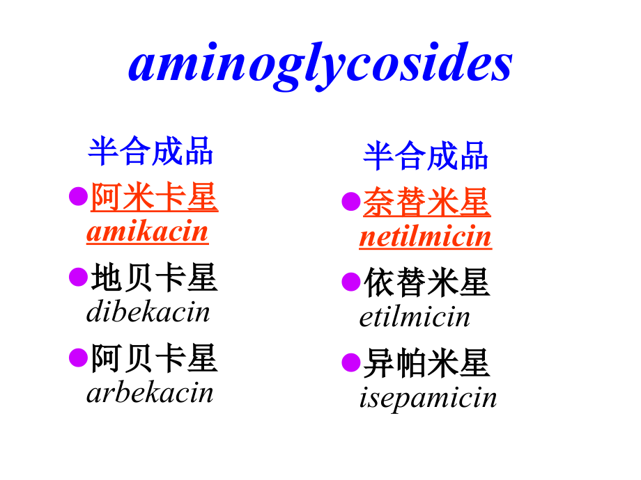 氨基糖苷类抗生素2008-医学资料_第4页