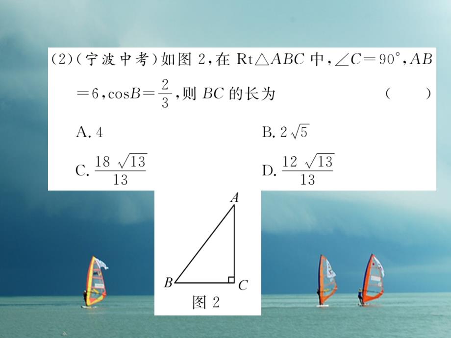 2018春九年级数学下册 系统复习6 解直角三角形作业课件 （新版）新人教版_第3页