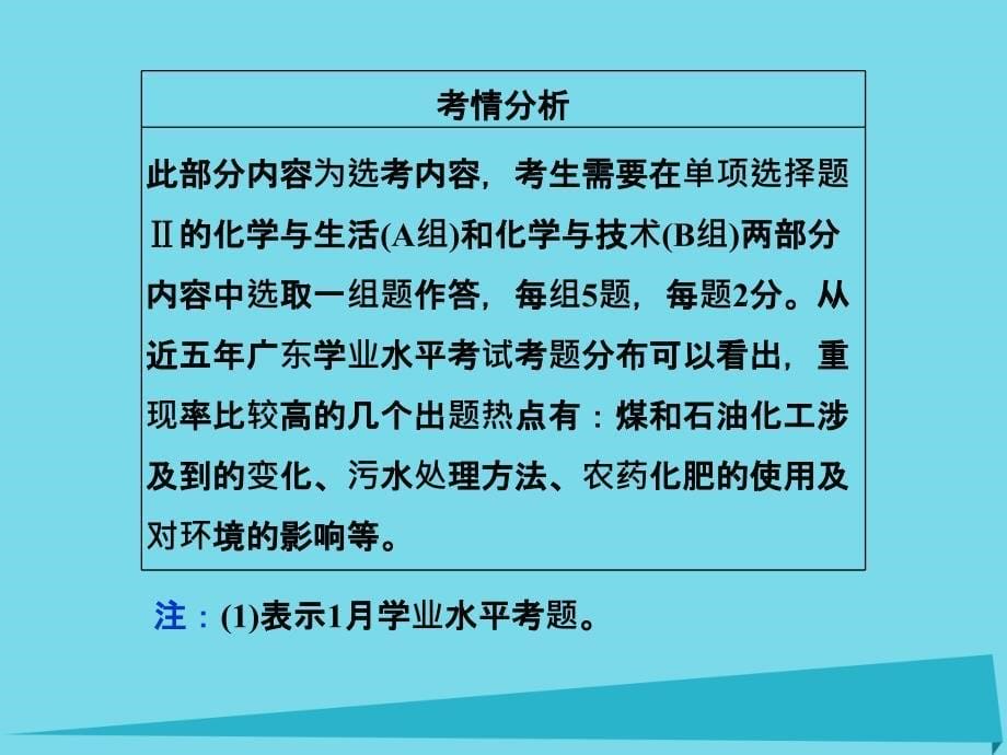 广东省2018年高中化学 专题十四 化学与技术（选考）课件 新人教版_第5页