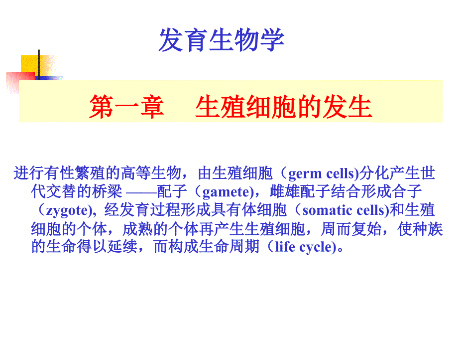 A-第1章 生殖细胞的发生-医学资料_第1页