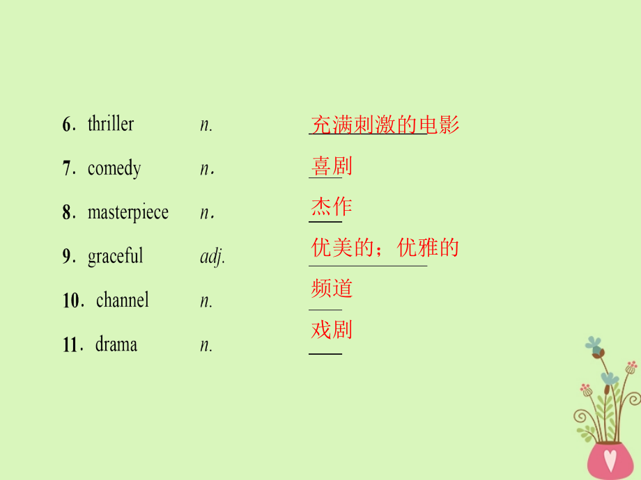 2019版高三英语一轮复习 Module 6 Films and TV Programmes课件 外研版必修2_第4页