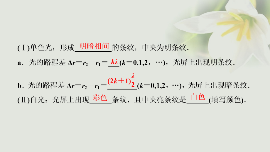 2018年高考物理一轮复习 第十四章 机械震动 机械波 光 电磁波 相对论简介 第四讲 光的波动性 电磁波 相对论课件_第3页