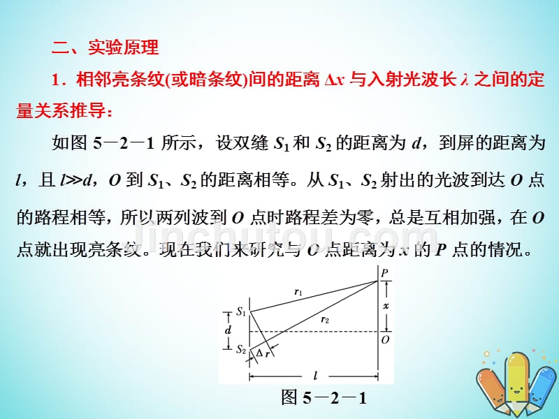 2017-2018学年高中物理 第五章 光的波动性 第2节 学生实验：用双缝干涉测量光的波长课件 教科版选修3-4_第4页