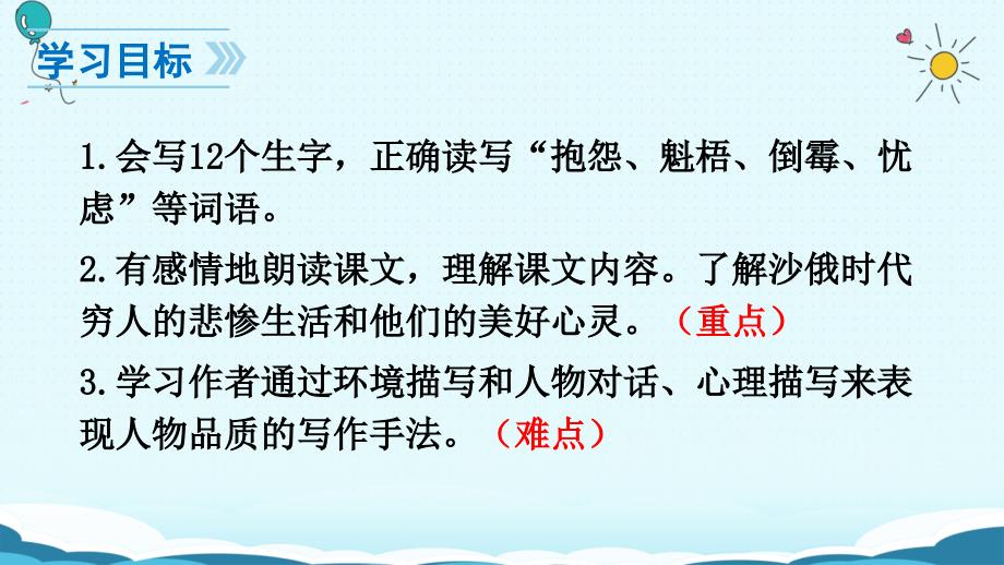 (赛课课件）人教版六年级上册语文《穷人》(共41张PPT)_第2页