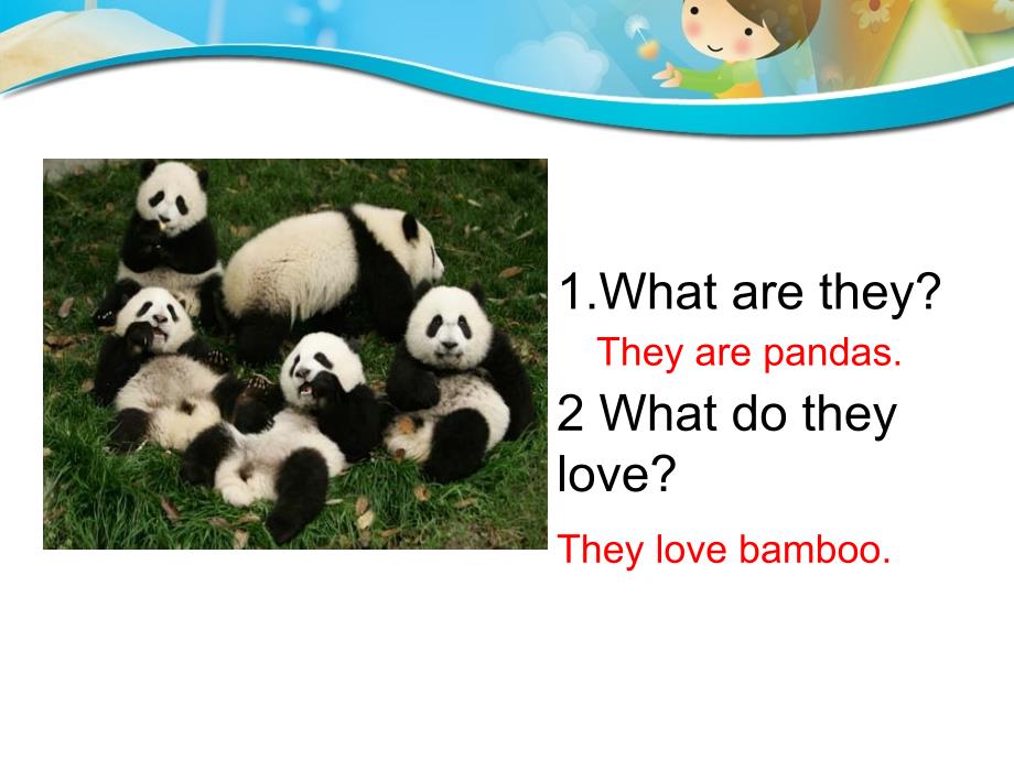 外研版（三起）六年级上册英语Moudle 7 Unit 2 pandas love bamboo (共12张PPT)_第2页