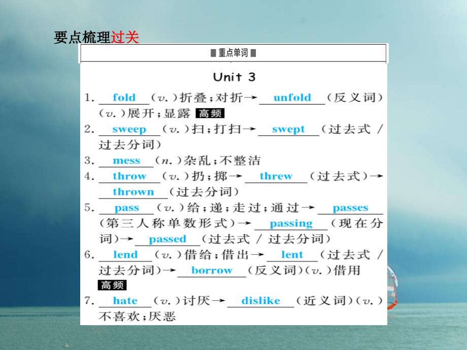 安徽省2018版中考英语 第一部分 系统复习 成绩基石 八下 第13讲 课件_第3页