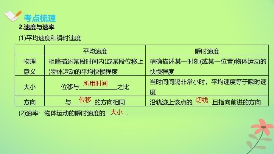 2018届高考物理一轮复习 专题 运动的描述课件_第5页