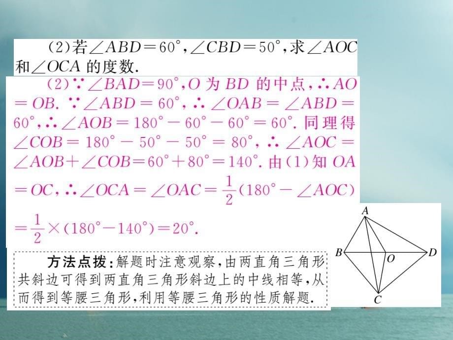 八年级数学下册 第一章 直角三角形 1.1 直角三角形的性质与判定（Ⅰ）第1课时 直角三角形的性质和判定导学课件 （新版）湘教版_第5页