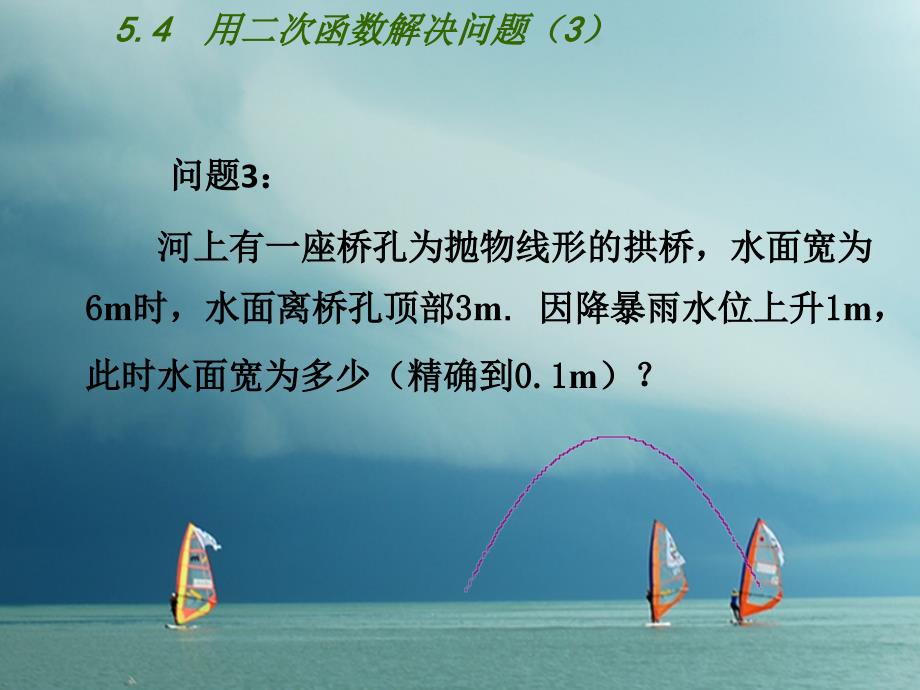 九年级数学下册 第5章 二次函数 5.5 用二次函数解决实际问题（3）课件 （新版）苏科版_第2页