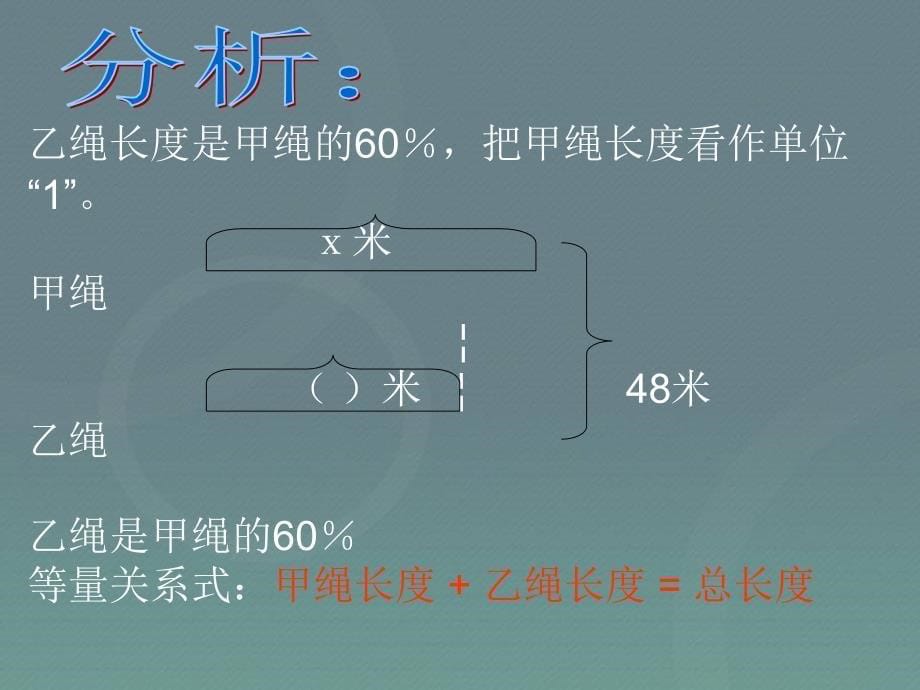 【苏教版】数学六年级上：6.7《列方程解稍复杂的百分数实际问题》课件_第5页