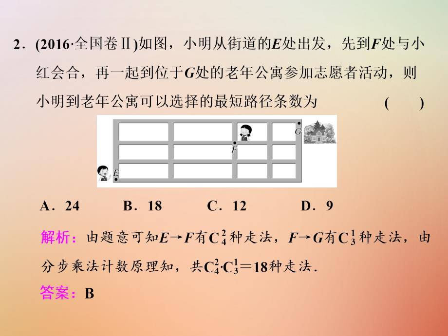 （通用版）2018学高考数学二轮复习 练酷专题 小题押题16—15 排列、组合与二项式定理课件 理_第4页