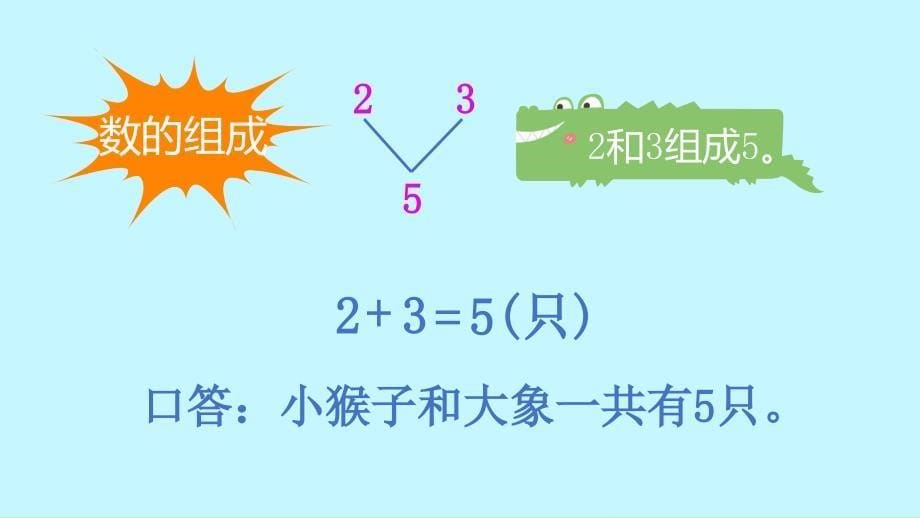 人教新课标一年级上册数学《勇闯加法王国》（上）(共10张PPT)_第5页