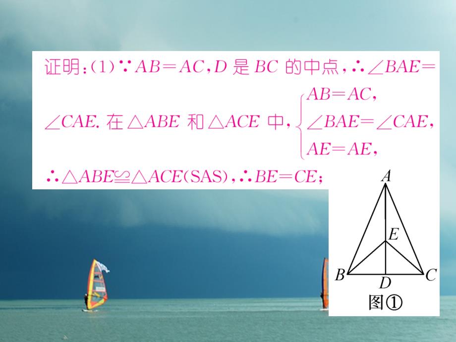 （毕节专版）2018春八年级数学下册 第1章 三角形的证明重难点突破作业课件 （新版）北师大版_第3页