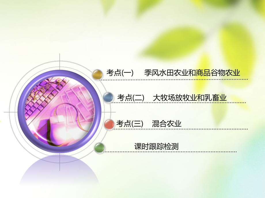 （通用版）2019版高考地理一轮复习 第三部分 人文地理 第三章 农业与地理环境 第二讲 世界主要农业地域类型课件_第3页