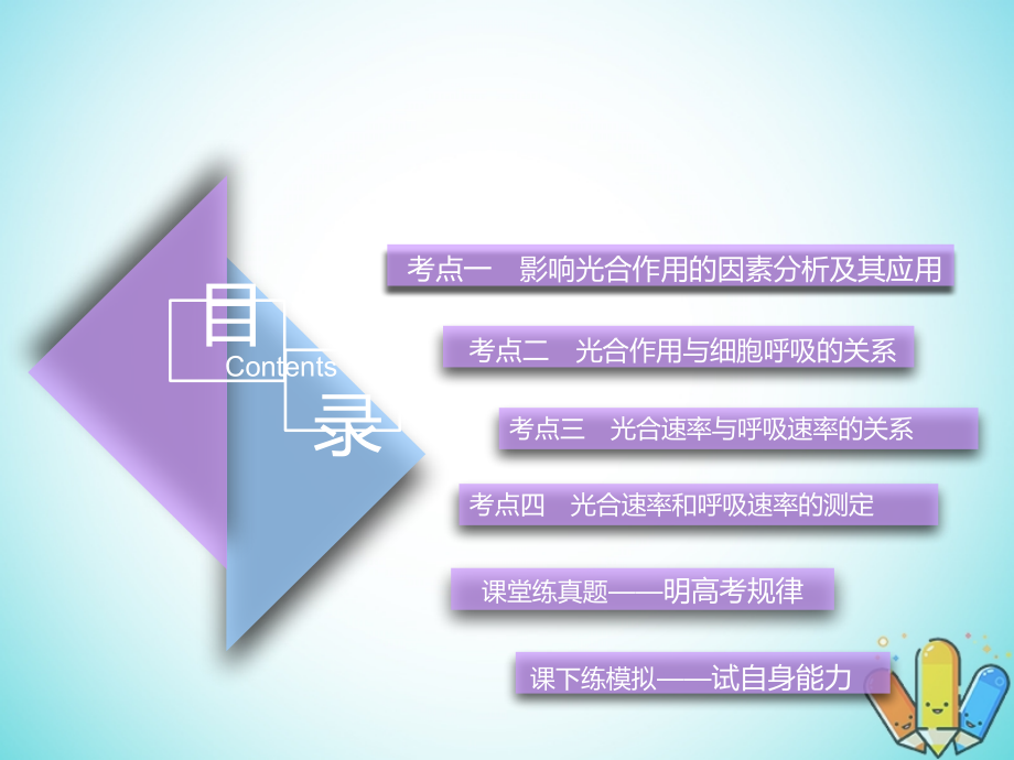 （全国通用版）2019版高考生物一轮复习 第1部分 分子与细胞 第三单元 细胞的能量供应和利用 第3讲 第2课时 影响光合作用的因素及相关曲线分析精准备考实用课件_第2页