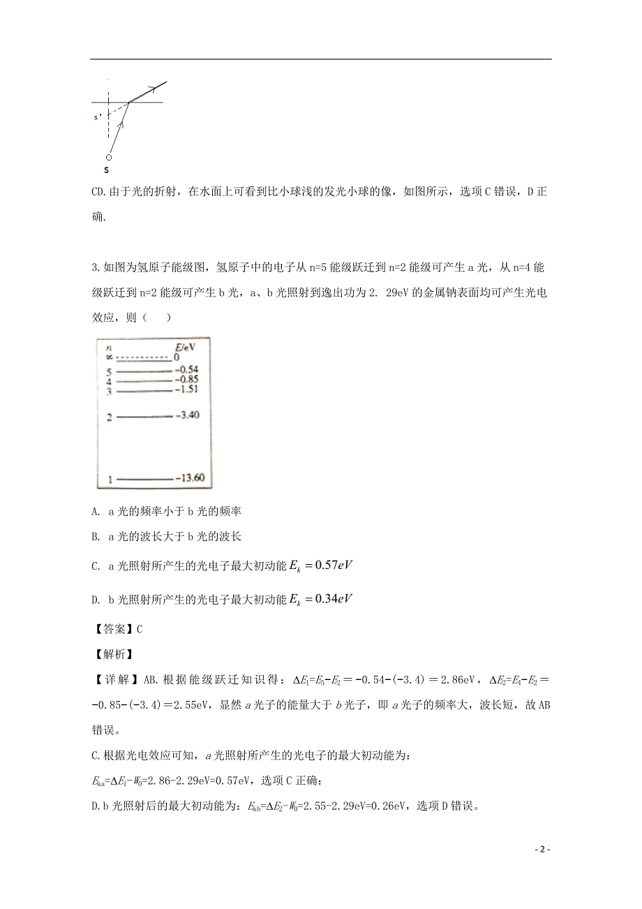 浙江省杭州市2018_2019学年高二物理下学期期末考试试题（含解析）_第2页