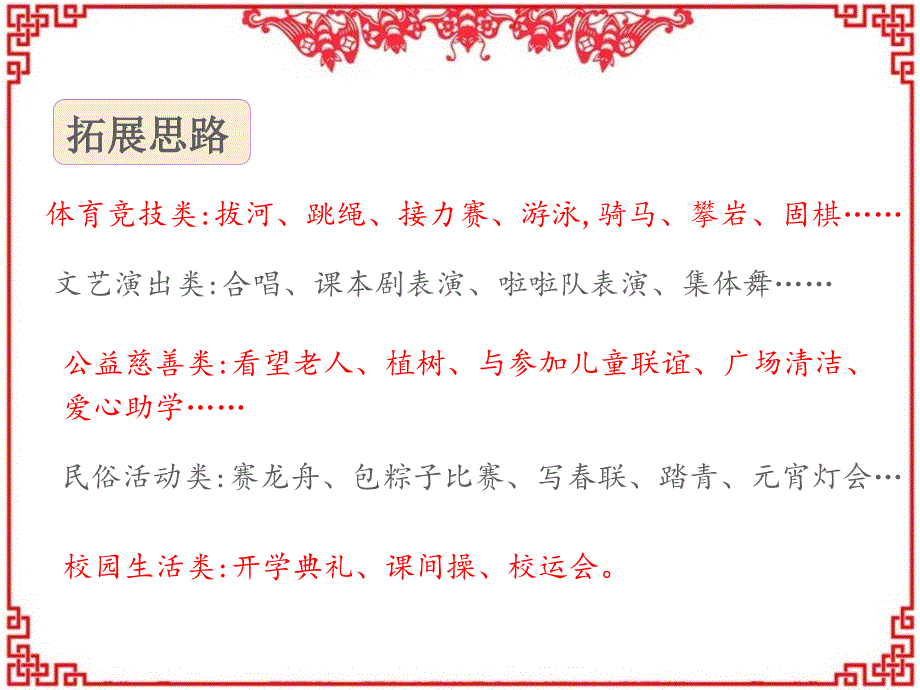 部编人教版六年级上册语文《习作：多彩的活动》PPT课件_第2页