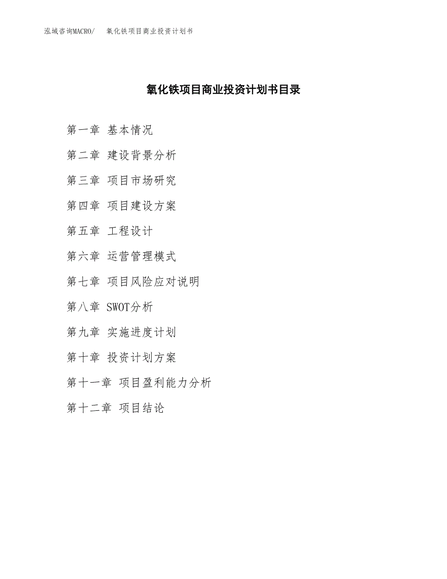 氧化铁项目商业投资计划书（总投资10000万元）.docx_第2页