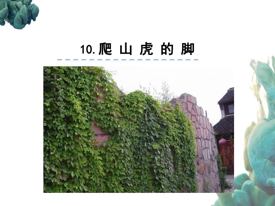 部编人教版四年级上册语文《10 爬山虎的脚(3)(2)》PPT课件_第1页