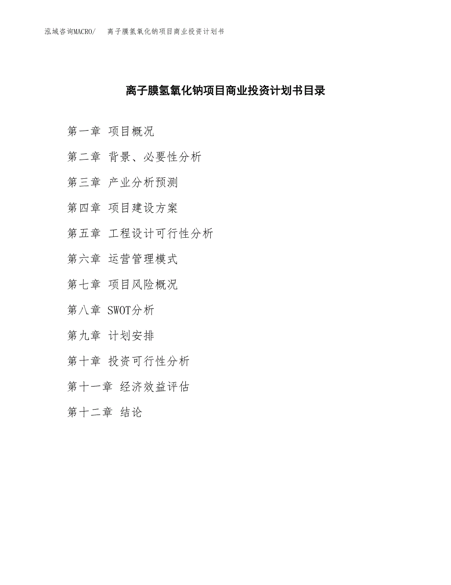 离子膜氢氧化钠项目商业投资计划书（总投资10000万元）.docx_第2页