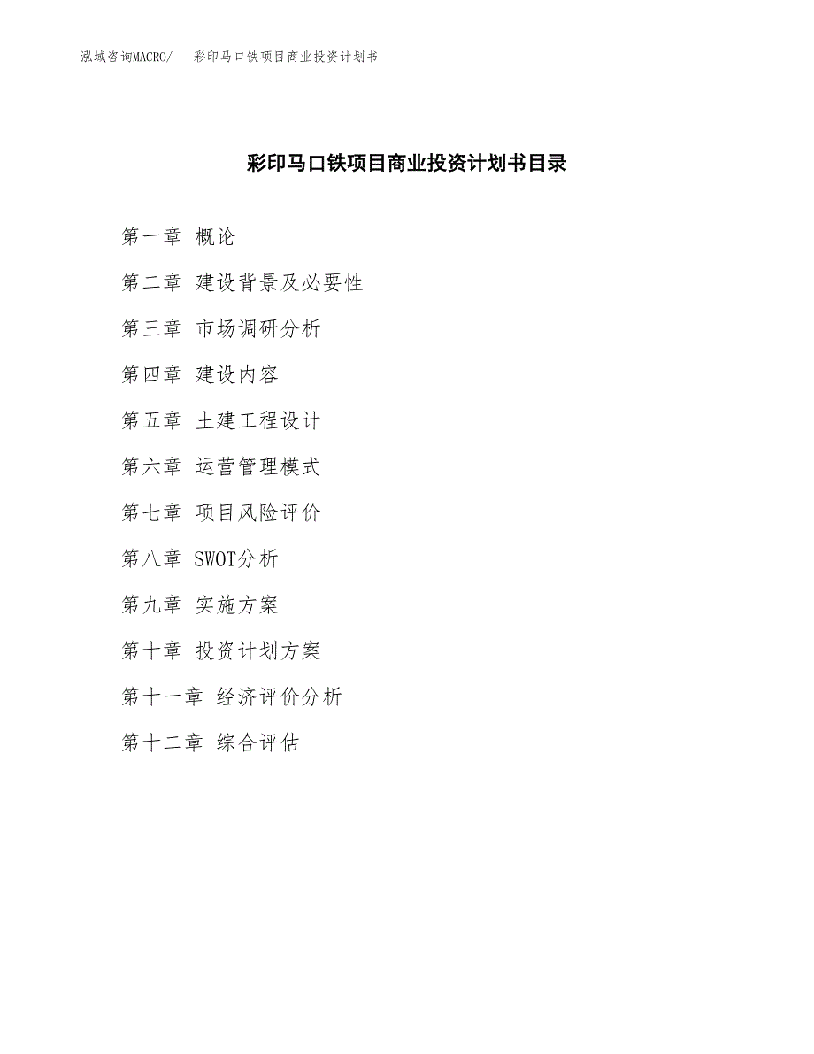 彩印马口铁项目商业投资计划书（总投资3000万元）.docx_第2页