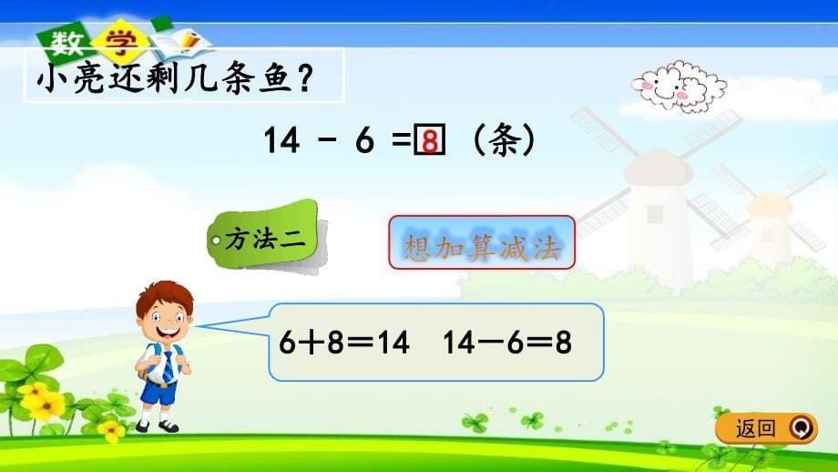 青岛版六年级一年级下册数学《1.3 十几减6、5、4、3、2》PPT课件_第5页