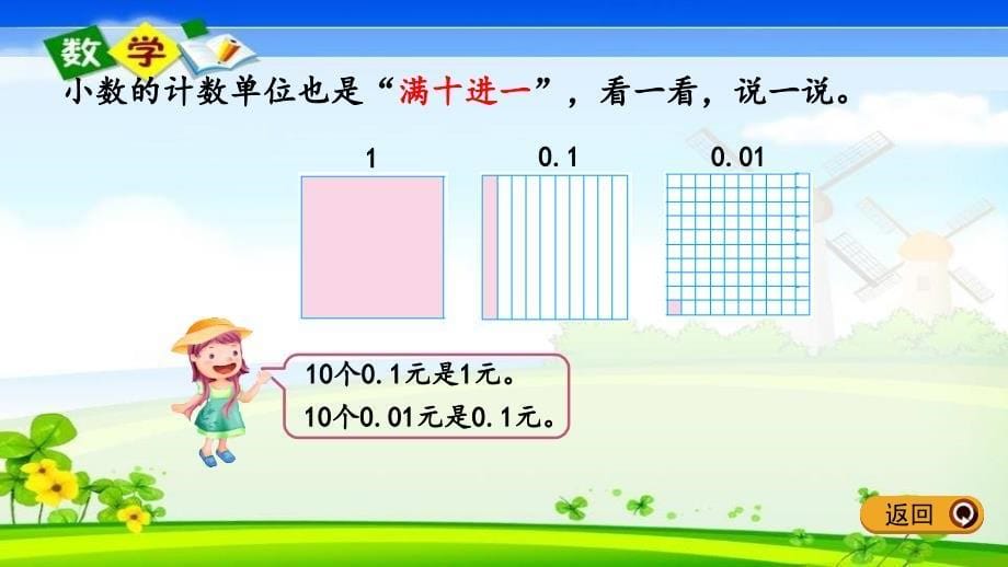 北师大版四年级下册数学《1.3 小数的意义三1》PPT课件_第5页