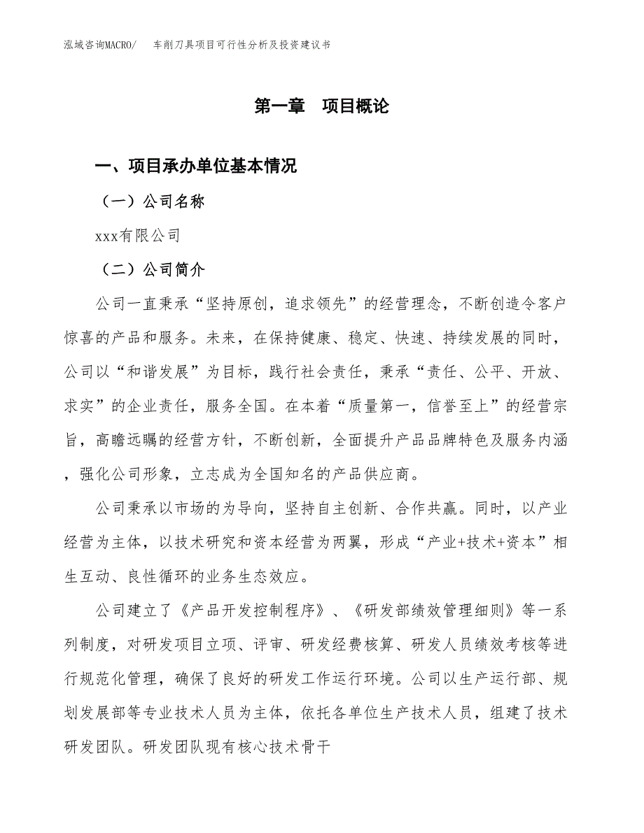 车削刀具项目可行性分析及投资建议书.docx_第2页