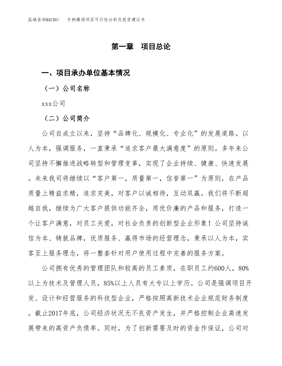 手柄蝶阀项目可行性分析及投资建议书.docx_第2页