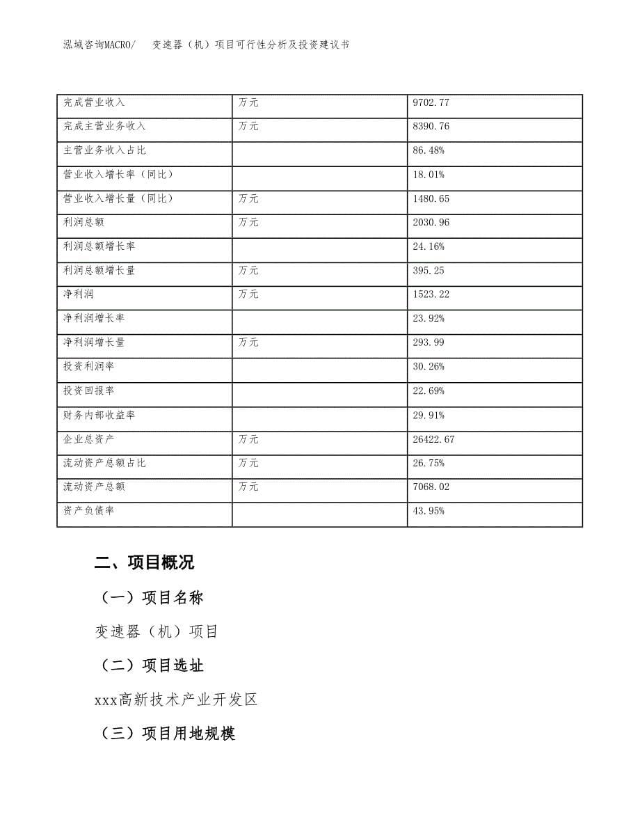 变速器（机）项目可行性分析及投资建议书.docx_第5页