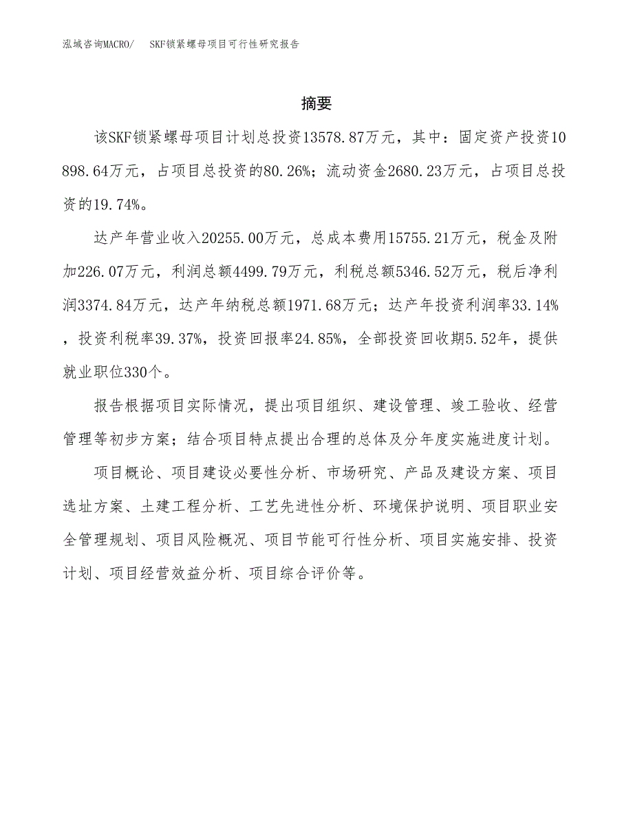 SKF锁紧螺母项目可行性研究报告建议书.docx_第2页