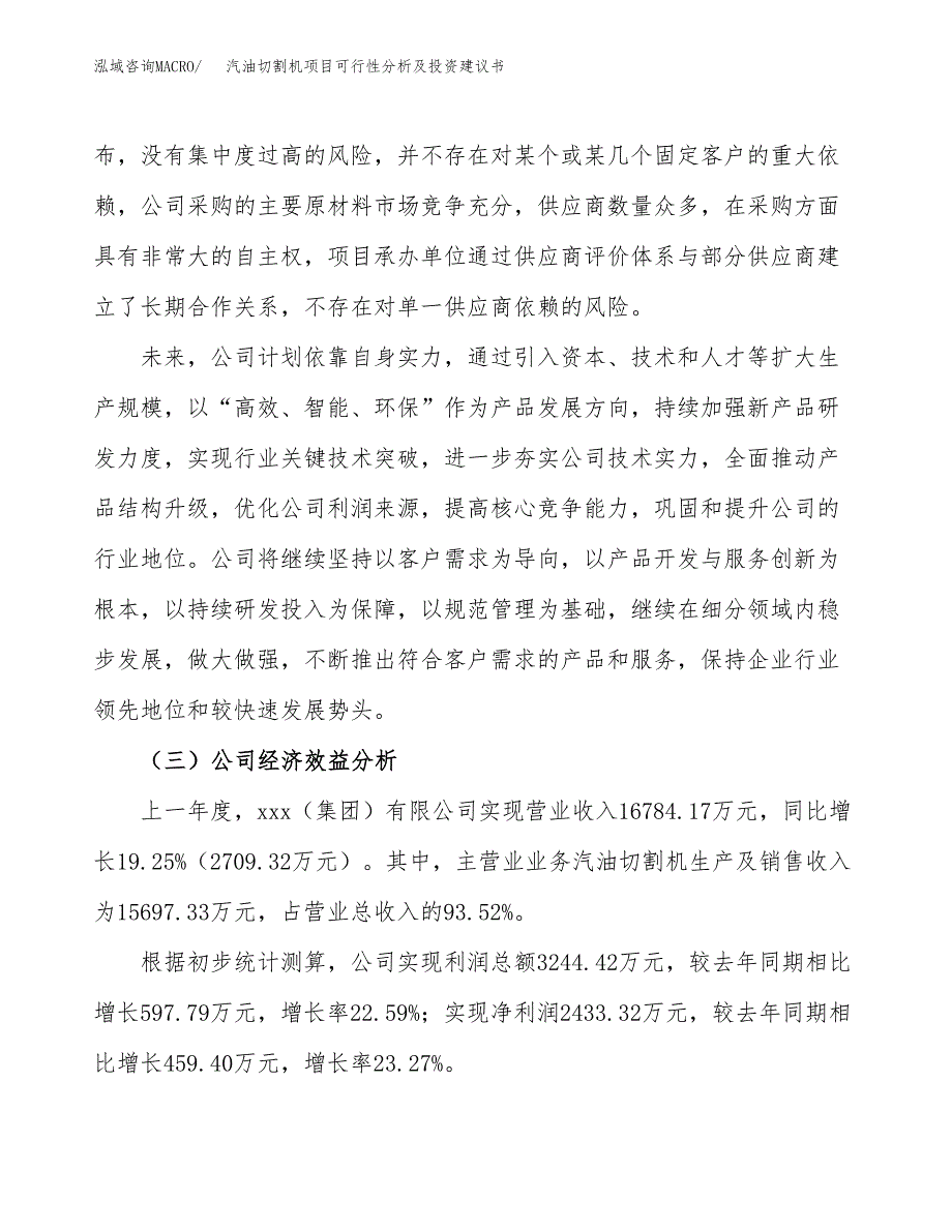 汽油切割机项目可行性分析及投资建议书.docx_第4页