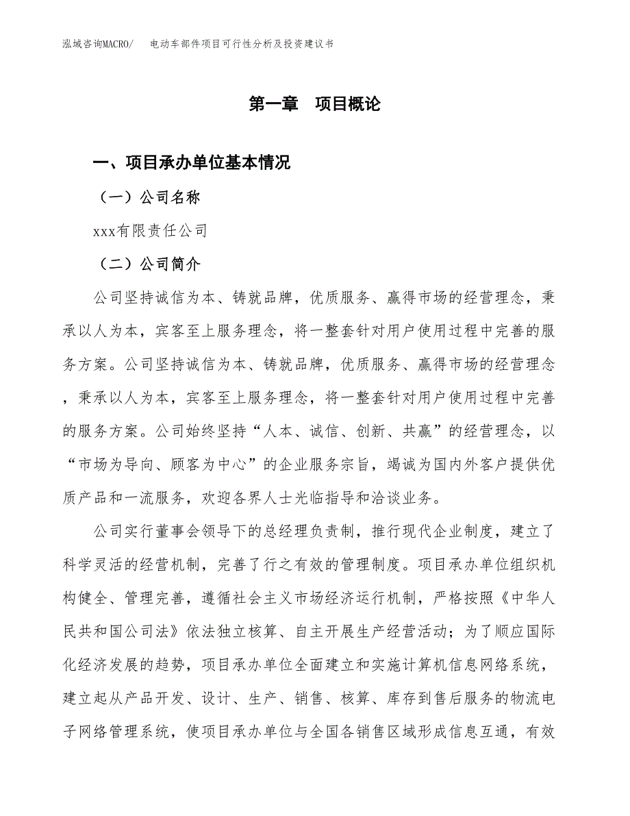 电动车部件项目可行性分析及投资建议书.docx_第3页