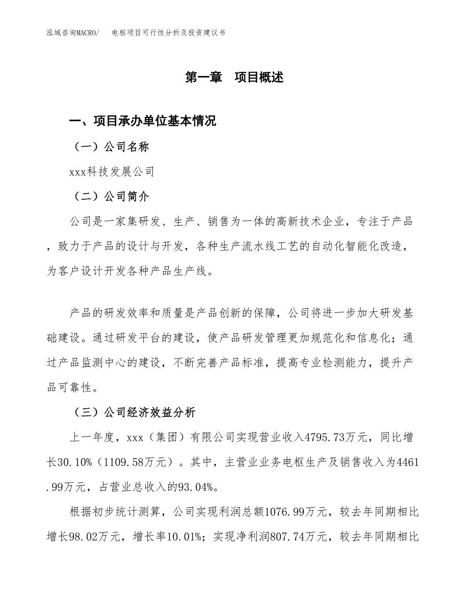 电枢项目可行性分析及投资建议书.docx_第3页