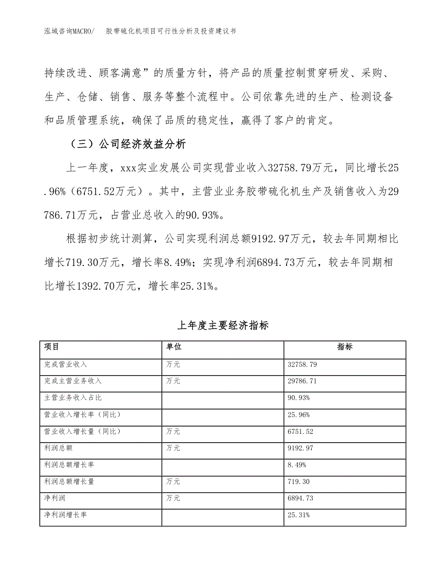 胶带硫化机项目可行性分析及投资建议书.docx_第3页