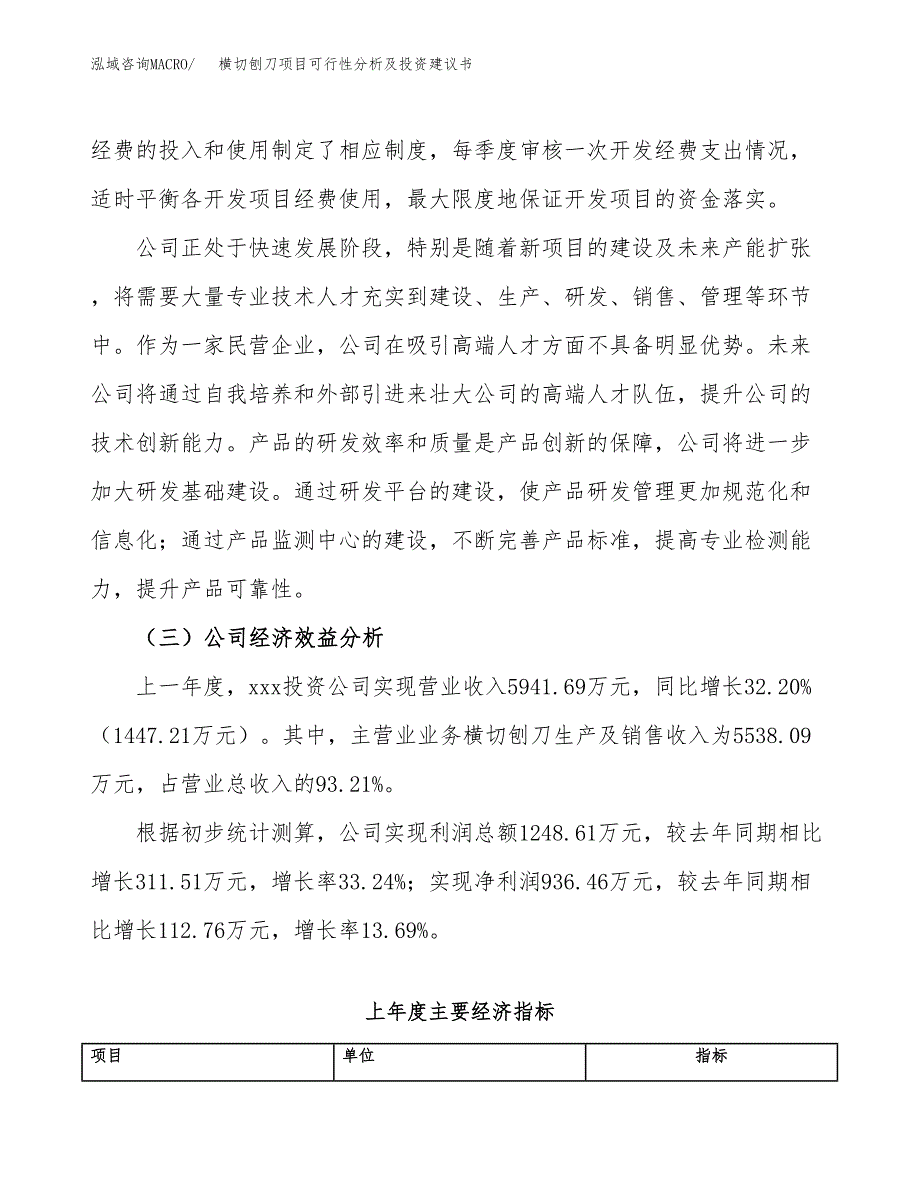 横切刨刀项目可行性分析及投资建议书.docx_第4页