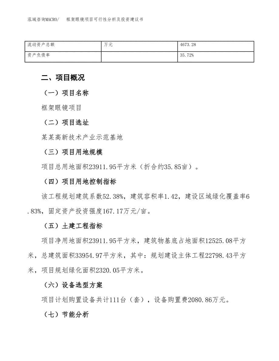 框架眼镜项目可行性分析及投资建议书.docx_第5页