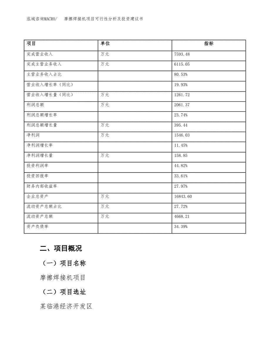 摩擦焊接机项目可行性分析及投资建议书.docx_第5页