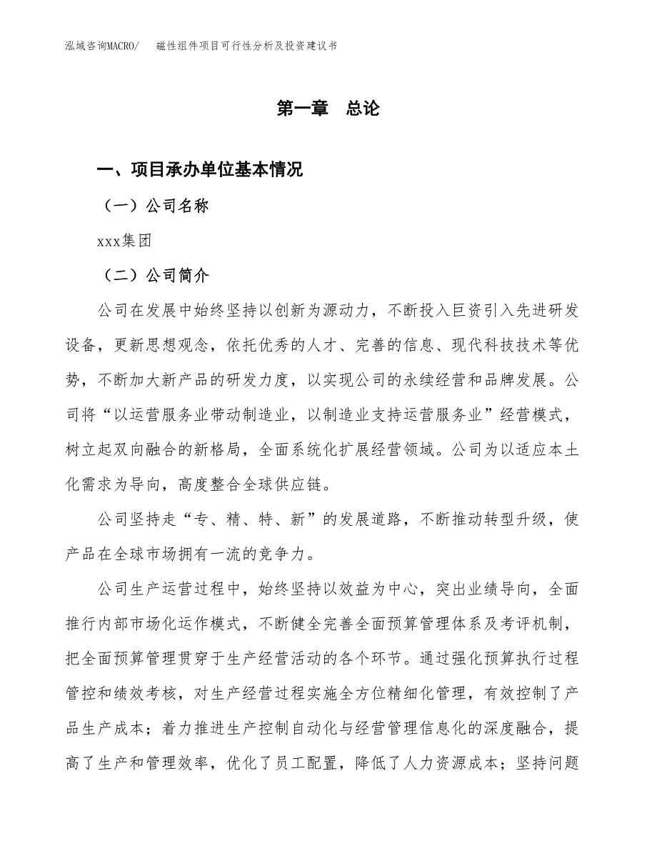 磁性组件项目可行性分析及投资建议书.docx_第3页