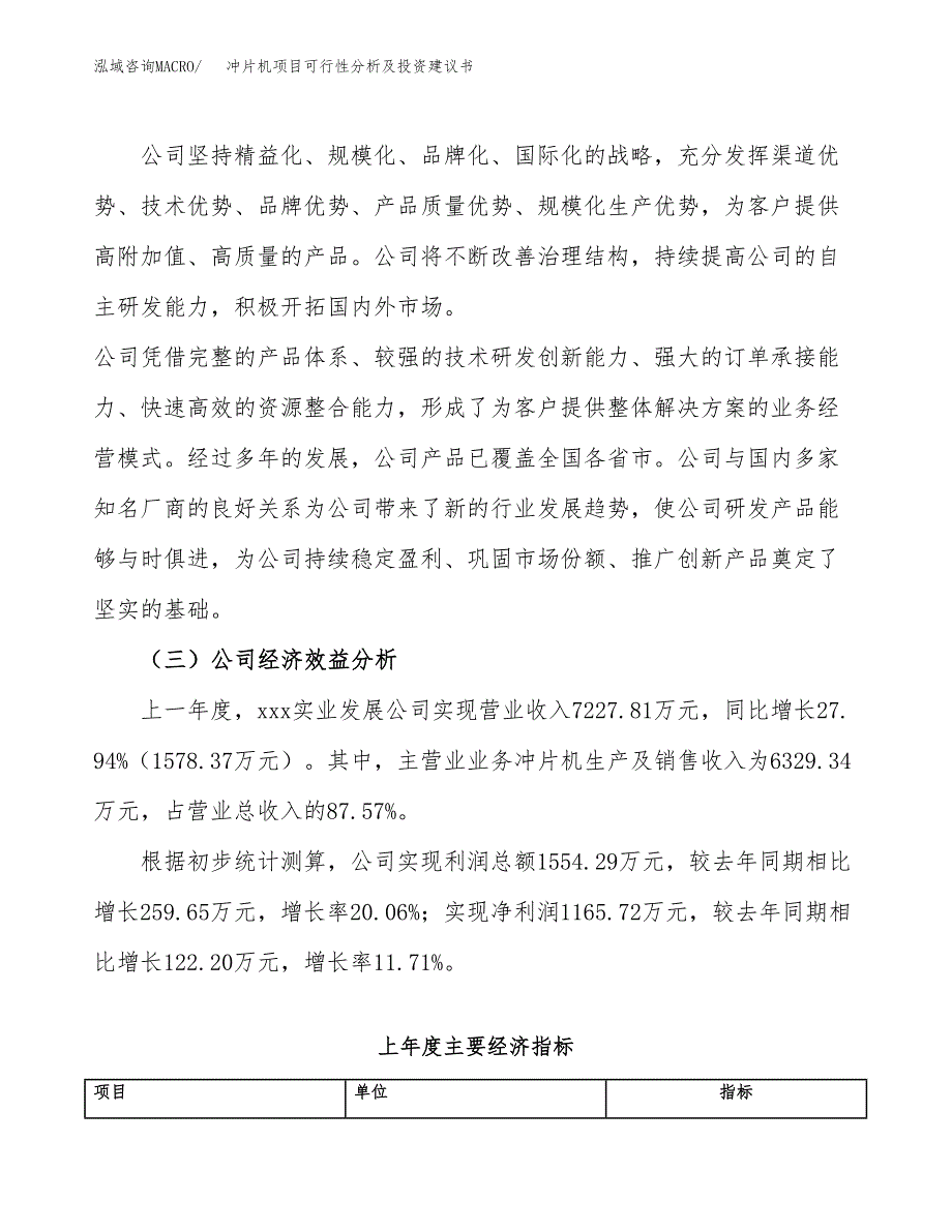 冲片机项目可行性分析及投资建议书.docx_第4页