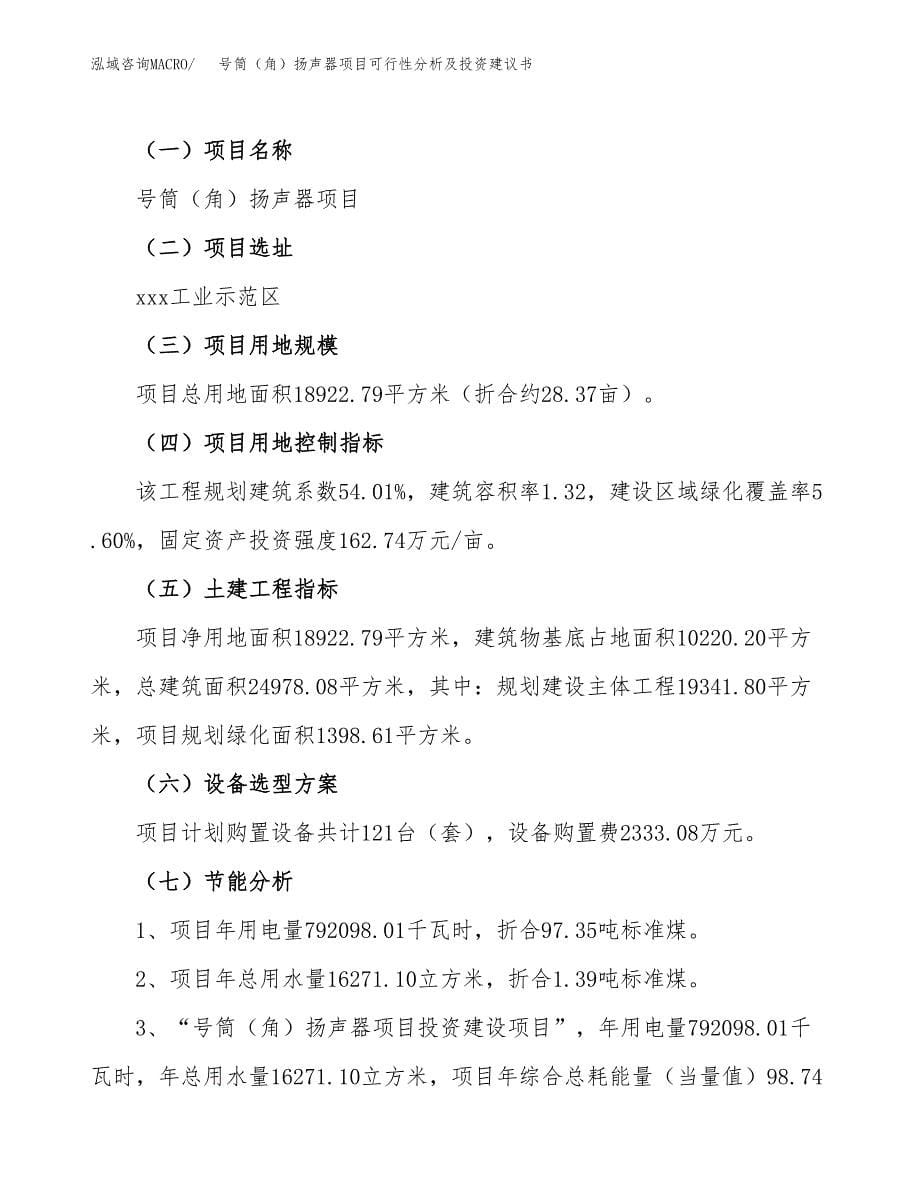 号筒（角）扬声器项目可行性分析及投资建议书.docx_第5页