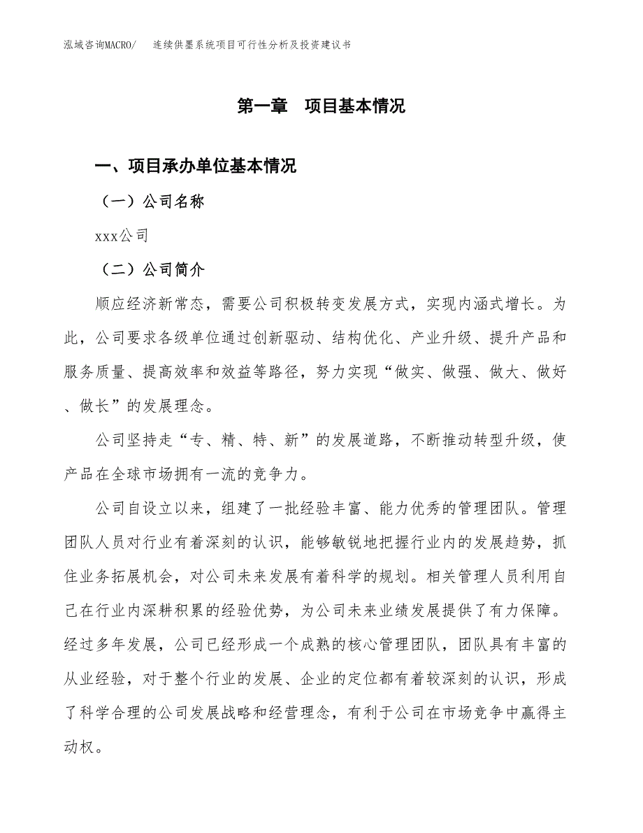 连续供墨系统项目可行性分析及投资建议书.docx_第3页